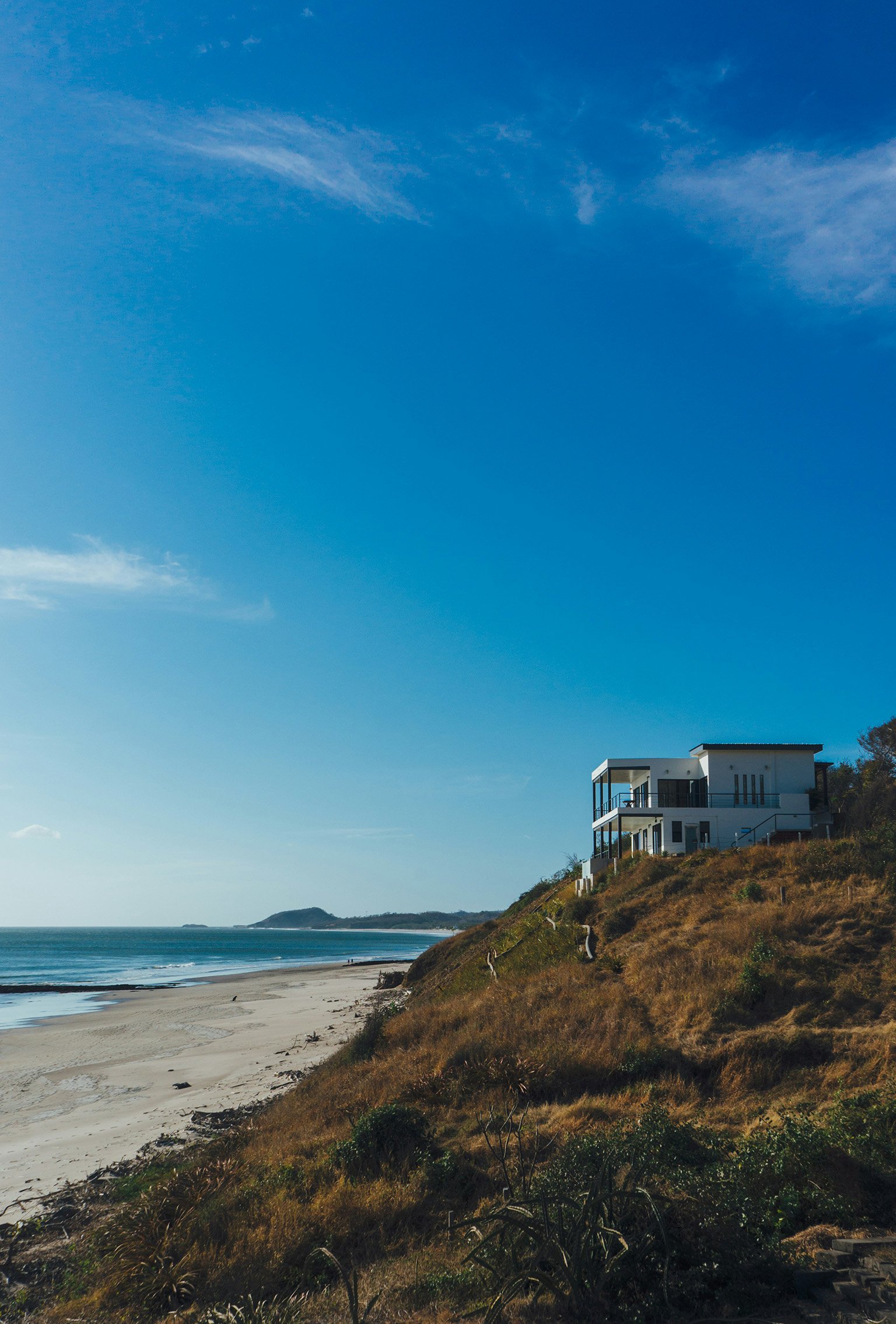 Villa on a hill with ocean views in San Juan del Sur, showcasing luxury living with stunning coastal scenery.