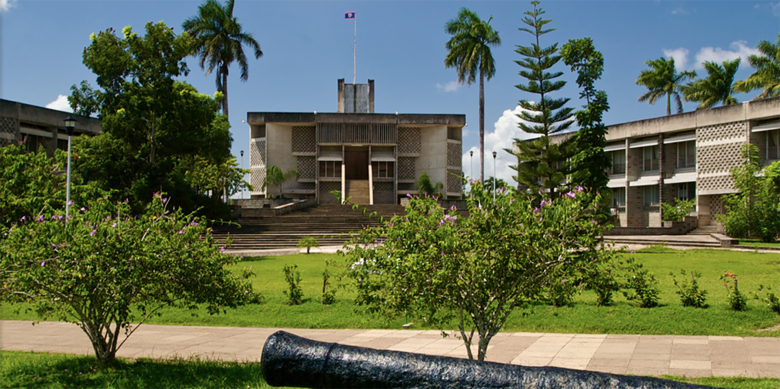 Belize National Assembly Building in Belmopan, capital city