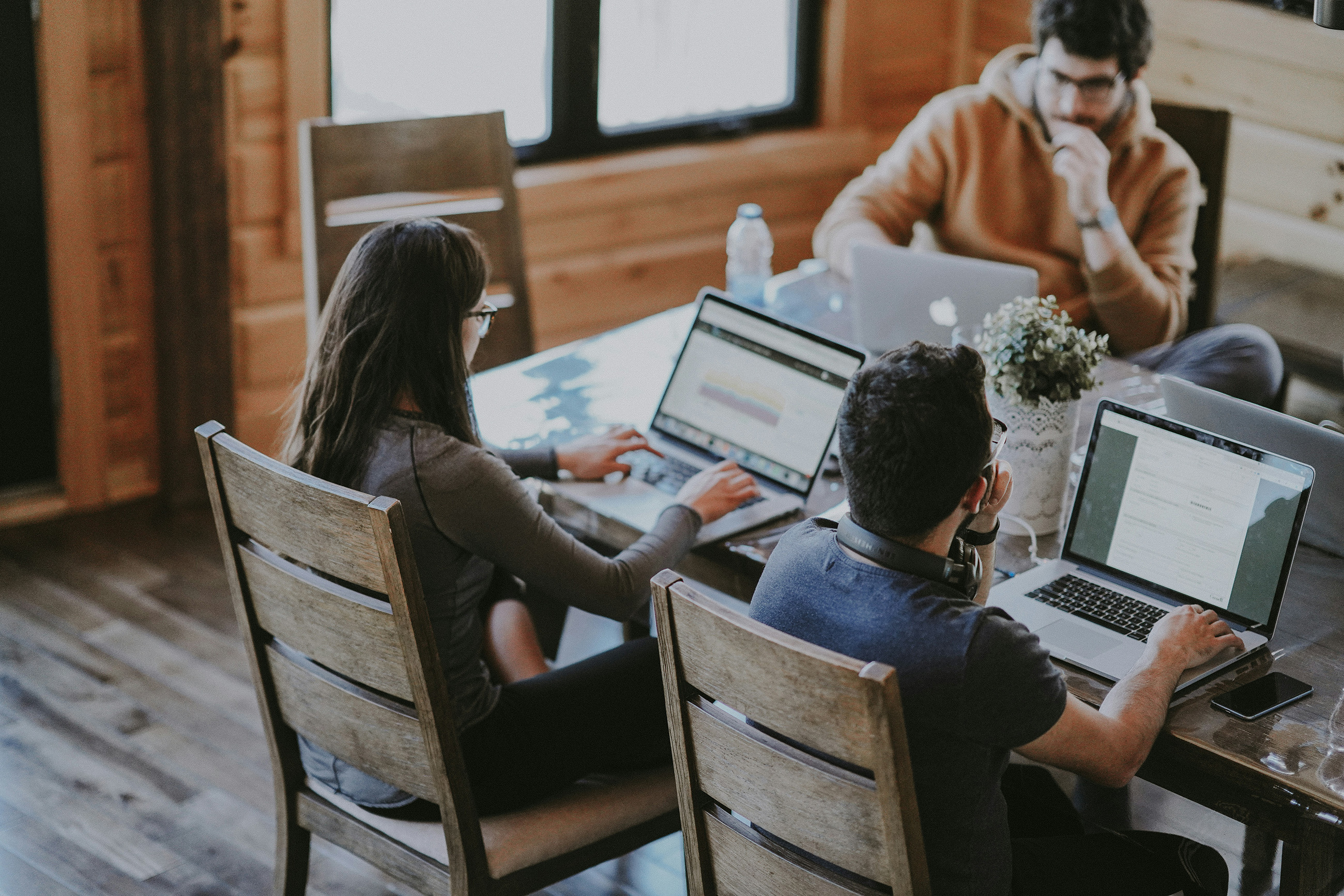 Remote workers using a coworking space in Granada, Nicaragua