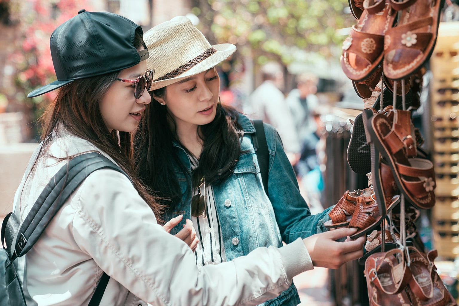 Street shopping in Mexico with colorful markets, showing lifestyle differences and cost of living in Belize vs Mexico