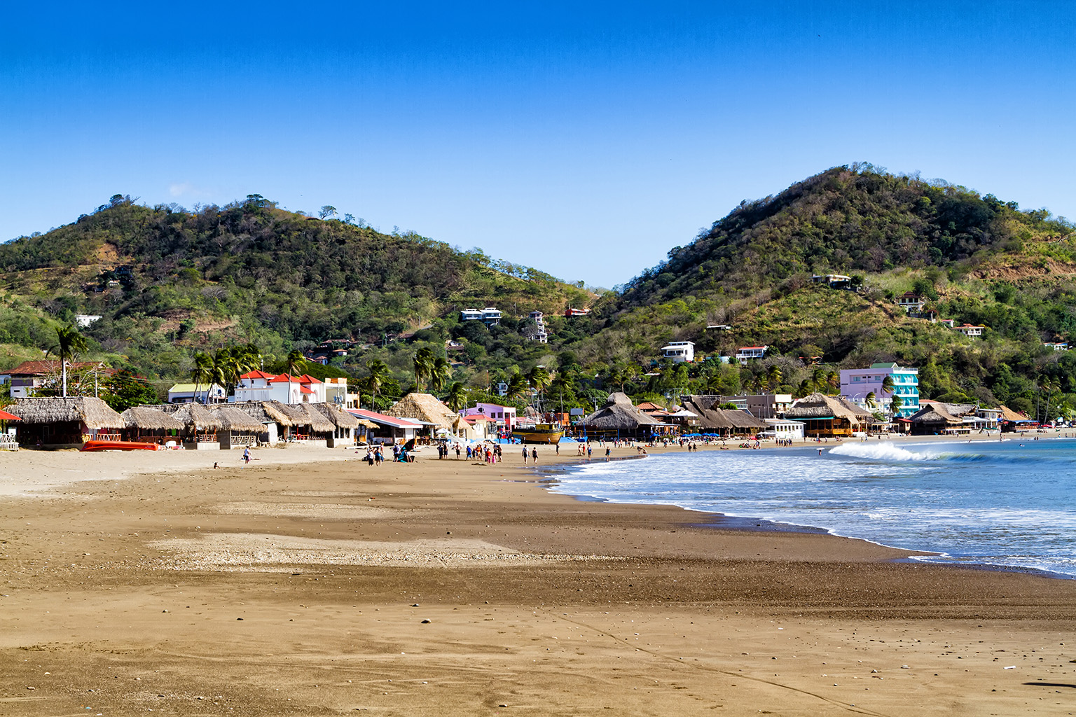 san-juan-del-sur-beach-lifestyle-nicaragua Beach view in San Juan del Sur Nicaragua with ocean and coastal lifestyle for expats